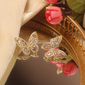 Glimmering Cottage Butterfly Earrings
