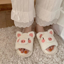 Load image into Gallery viewer, Piggy Plush Slippers