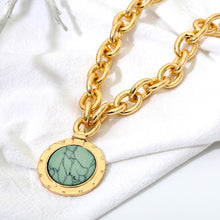 Load image into Gallery viewer, Cracked Marble Statement Chain Necklace
