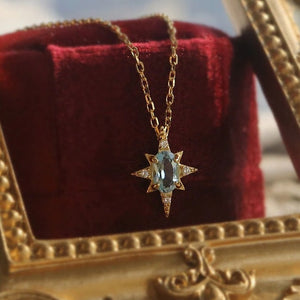 Ocean Blue Pendant Necklace