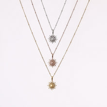 Load image into Gallery viewer, Golden Sun Pendant Necklace
