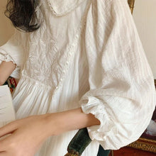 Load image into Gallery viewer, Elena's Cotton Vintage Nightdress