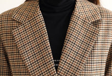 Load image into Gallery viewer, Plaid Blazer Jacket with Belt