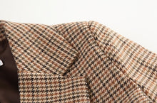 Load image into Gallery viewer, Plaid Blazer Jacket with Belt