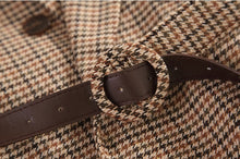 Load image into Gallery viewer, Plaid Blazer Jacket with Belt