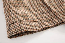 Load image into Gallery viewer, Plaid Blazer Jacket with Belt