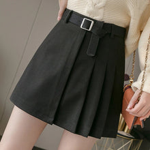 Load image into Gallery viewer, Casual Mini A-line Skirt with Belt