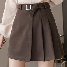 Load image into Gallery viewer, Casual Mini A-line Skirt with Belt