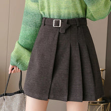 Load image into Gallery viewer, Casual Mini A-line Skirt with Belt
