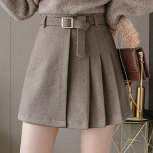Load image into Gallery viewer, Casual Mini A-line Skirt with Belt