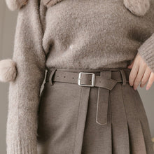 Load image into Gallery viewer, Casual Mini A-line Skirt with Belt