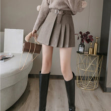 Load image into Gallery viewer, Casual Mini A-line Skirt with Belt