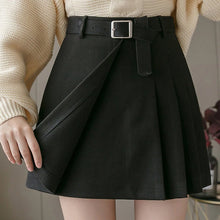 Load image into Gallery viewer, Casual Mini A-line Skirt with Belt