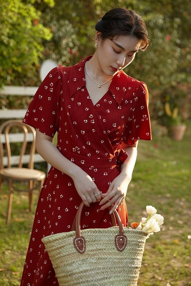 red picnic dress Scarlett's Red Picnic Dress