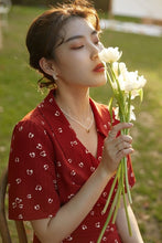 Load image into Gallery viewer, Scarlett's Red Picnic Dress