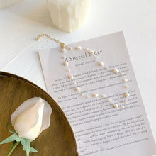 Load image into Gallery viewer, Delicate Pearl Droplet Necklace
