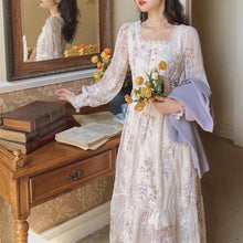 Load image into Gallery viewer, Brigitte's Floral Picnic Dress