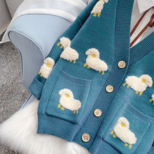 Load image into Gallery viewer, Cottage Counting Sheep Cardigan
