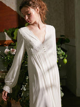Load image into Gallery viewer, Maria's Long Sleeve Elegant Nightgown
