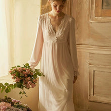 Load image into Gallery viewer, Maria's Long Sleeve Elegant Nightgown