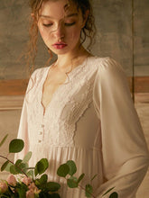 Load image into Gallery viewer, Maria's Long Sleeve Elegant Nightgown