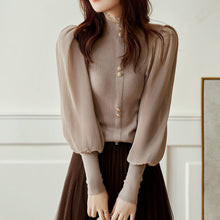 Load image into Gallery viewer, Elegant Chiffon Sleeved Sweater
