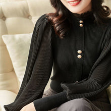 Load image into Gallery viewer, Elegant Chiffon Sleeved Sweater
