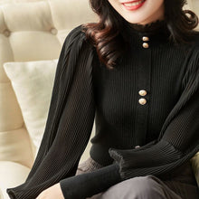 Load image into Gallery viewer, Elegant Chiffon Sleeved Sweater