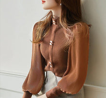Load image into Gallery viewer, Elegant Chiffon Sleeved Sweater