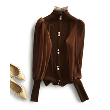 Load image into Gallery viewer, Elegant Chiffon Sleeved Sweater