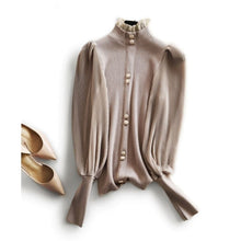 Load image into Gallery viewer, Elegant Chiffon Sleeved Sweater