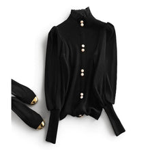 Load image into Gallery viewer, Elegant Chiffon Sleeved Sweater