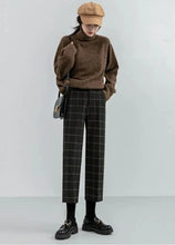 Load image into Gallery viewer, Dark Academia Plaid Trousers