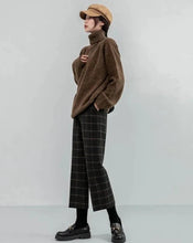 Load image into Gallery viewer, Dark Academia Plaid Trousers