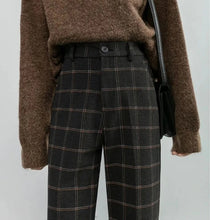 Load image into Gallery viewer, Dark Academia Plaid Trousers