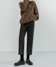 Load image into Gallery viewer, Dark Academia Plaid Trousers