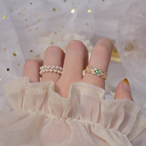 Emerald Fantasy Ring Set