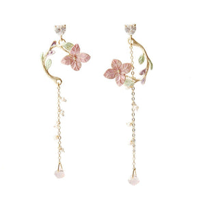 Drop Flower Vine Earrings