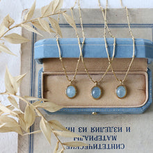 Load image into Gallery viewer, Aqua Gem Pendant Necklace