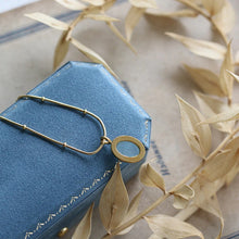 Load image into Gallery viewer, Aqua Gem Pendant Necklace