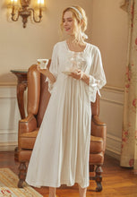 Load image into Gallery viewer, Lydia's Elegant Vintage Cotton Nightgown