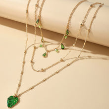 Load image into Gallery viewer, Green Drop Envy Necklace
