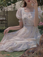 Load image into Gallery viewer, Brigitte's Floral Picnic Dress