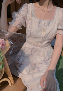Brigitte's Floral Picnic Dress