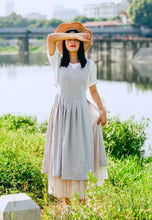 Load image into Gallery viewer, Cotton Apron Dress