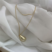 Load image into Gallery viewer, MInimalistic Gold Drop Necklace
