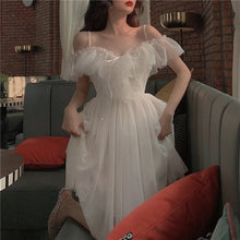 Load image into Gallery viewer, White Swan Mini Dress