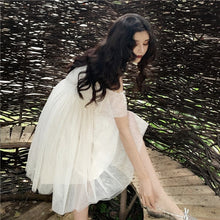 Load image into Gallery viewer, White Swan Mini Dress