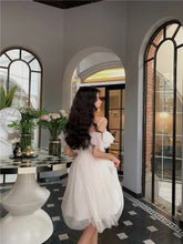 Load image into Gallery viewer, White Swan Mini Dress