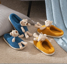 Load image into Gallery viewer, Teddy Plush Slippers